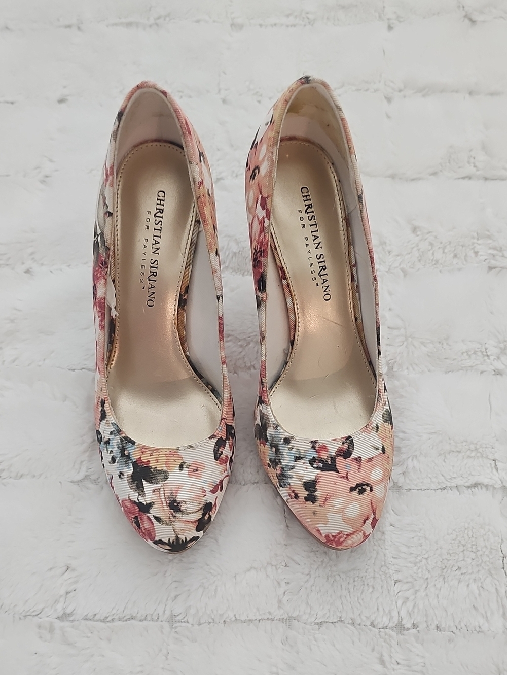 Christian Siriano Multi-Color Floral Pointed-Toe Pumps